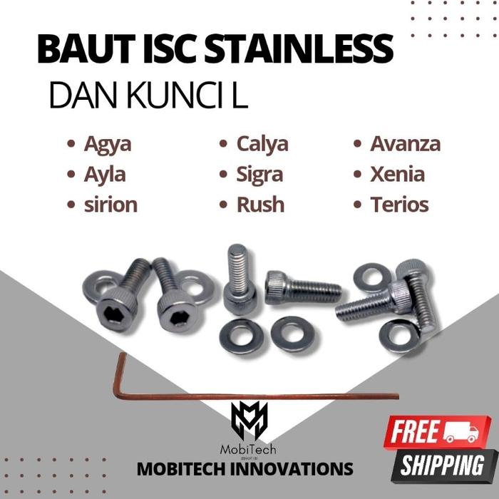 BEST Set Baut Ring ISC dan Kunci L Sirion Agya Ayla Sra Calya Avanza Xenia Rush