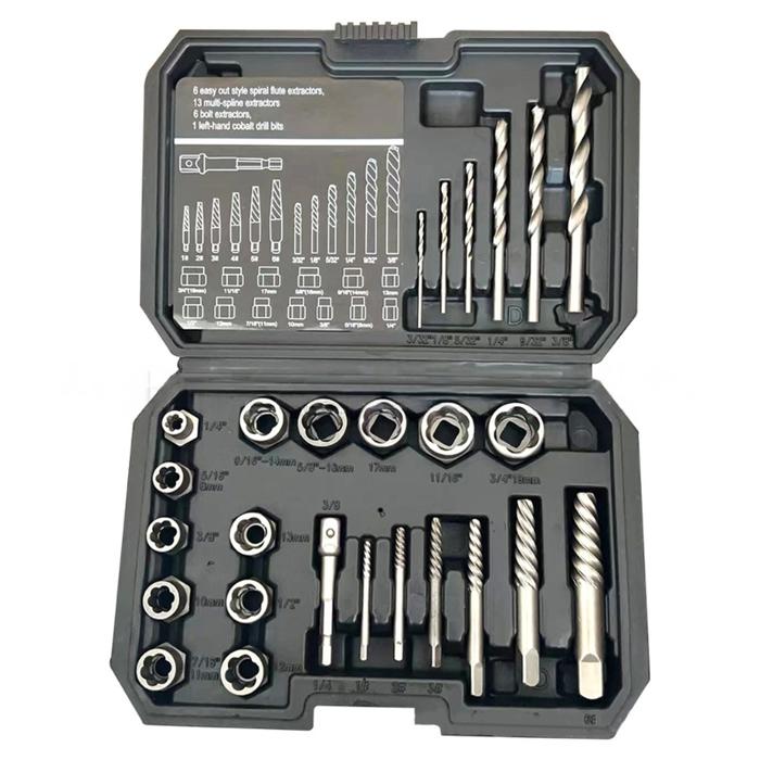 Screw Extractor Metal Drill Bit Set Damaged Screws Remover Extractor Woodworking Tools Broken Water 