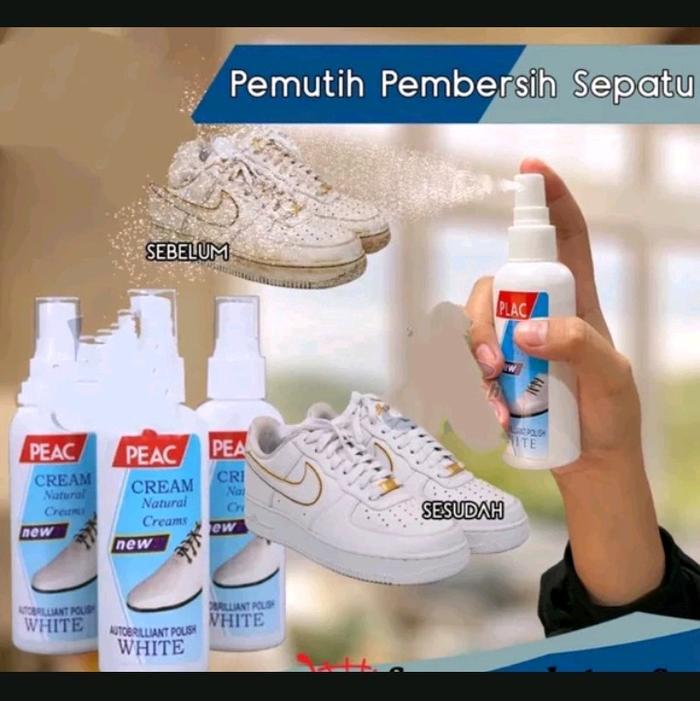 Cairan Pembersih Pemutih Sepatu 100ml Shoes Cleaner Whitening Dapat 3pcs Putih