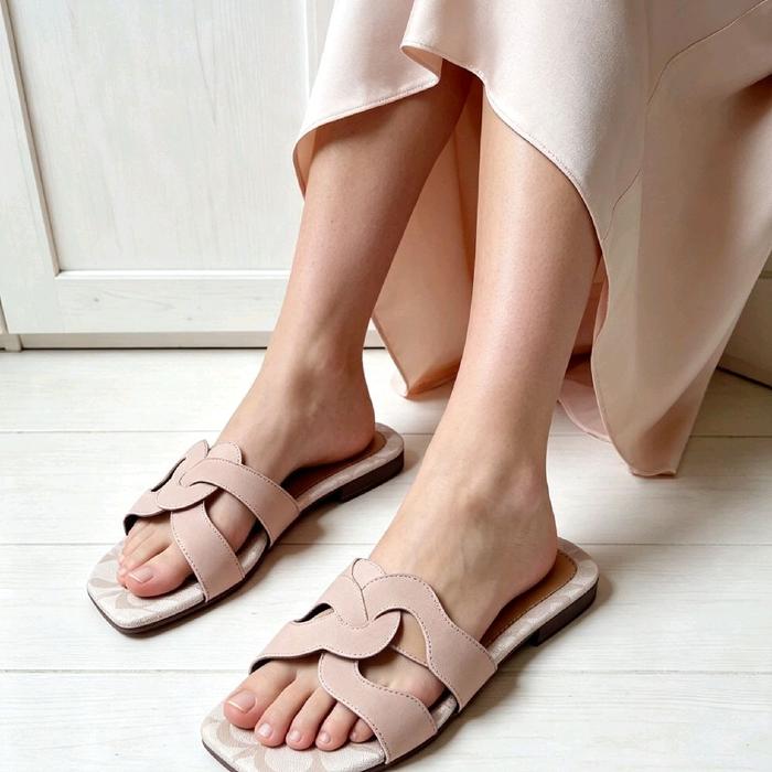 Sendal Wanita G.E.S Cch Suede Kode 435 Full Embos Insole Karet Non Slip,Uk Normal dr No.37,38,39,40 