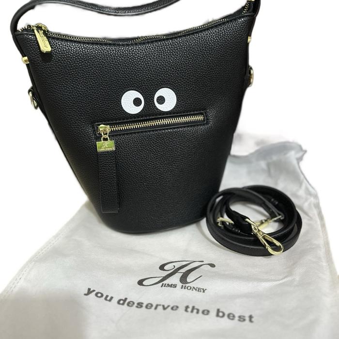 TAS SECOND AUDREY SIZE PLUS HITAM JIM HONEY ORI