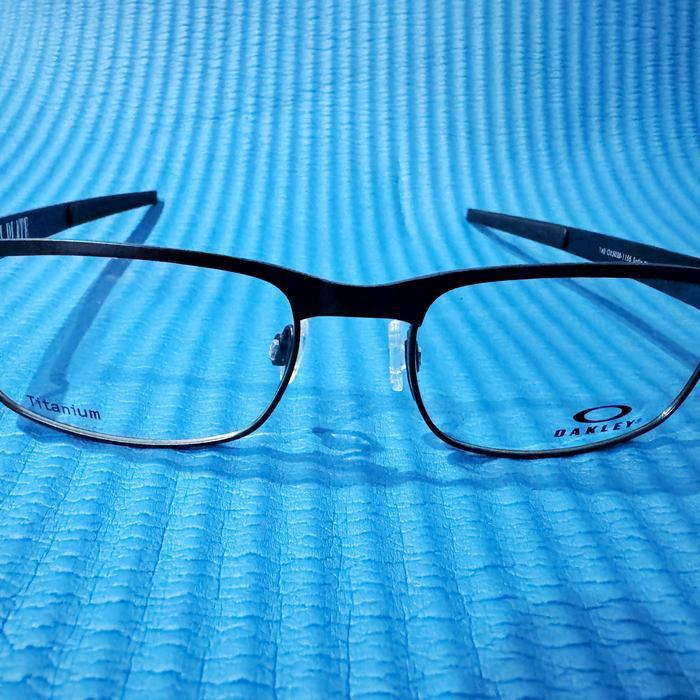 Ready Frame Kacamata Minus Oakley Metal Plate Titanium Matte Black Original Ready Ya Kak
