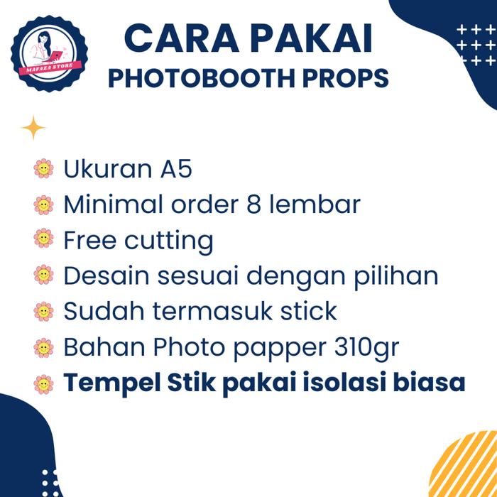 Safitiri Photobooth Props Idul Fitri / Properti Ramadhan / Properti Ramadan / Peran Foto Custom Hari