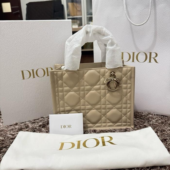 Lady Dior Small Book Tote Like New (Dipakai Sekali)