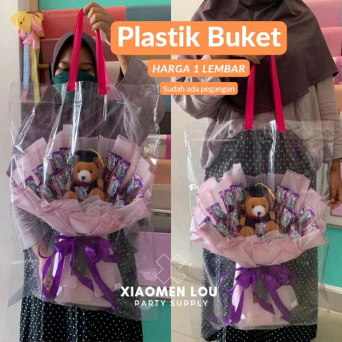 Plastik Buket / Kantong Buket / Totebag buket/ Plastik Tebal Bungkus Buket Wanita Cewek