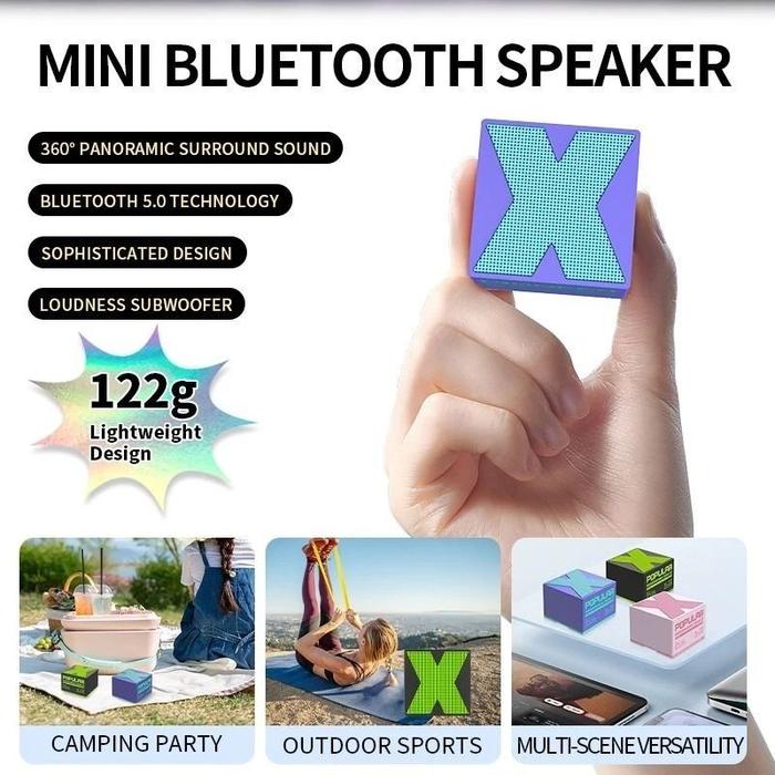 SPEAKER BLUETOOTH X1 MINI WIRELESS SPEAKER OUTDOOR STEREO 5.0 FULL BASS SPEAKER KECIL GROSIR