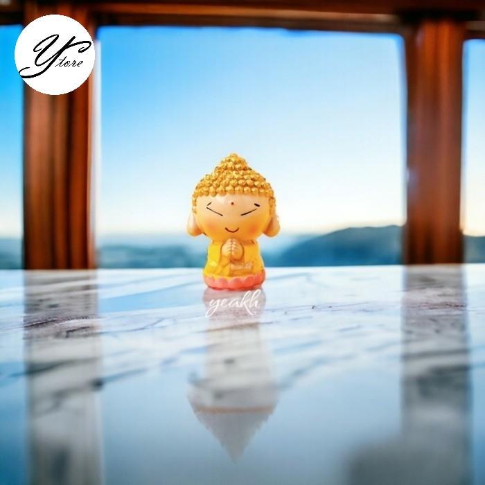 Buddha Feng Shui Patung Buddha Mini Ornamen Pajangan Rumah Pajangan Mobil