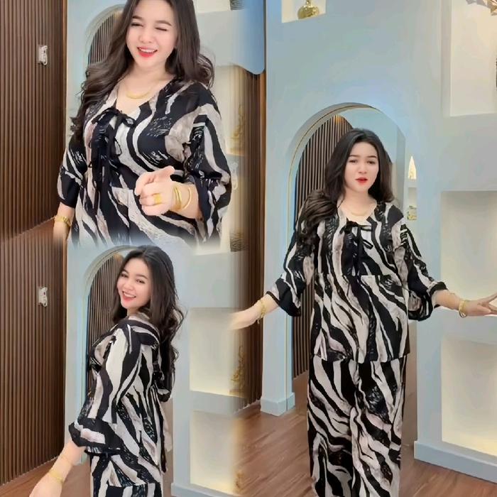 Naima One Set Blouse/ Emma Dress Gamis Muslim/ JENA SET RAYON PREMIUM/ Jemma Set Kulot/ Tangan Karet
