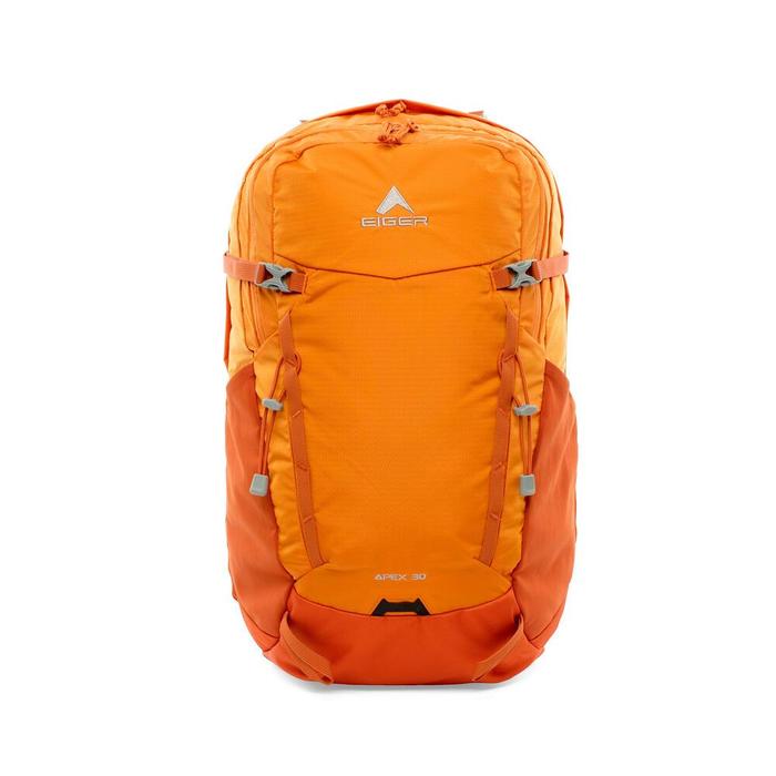 Tas Ransel Pria Eiger Original Kapasitas 30l Warna Hitam Nilon Water Repellent Apex Backpack 30
