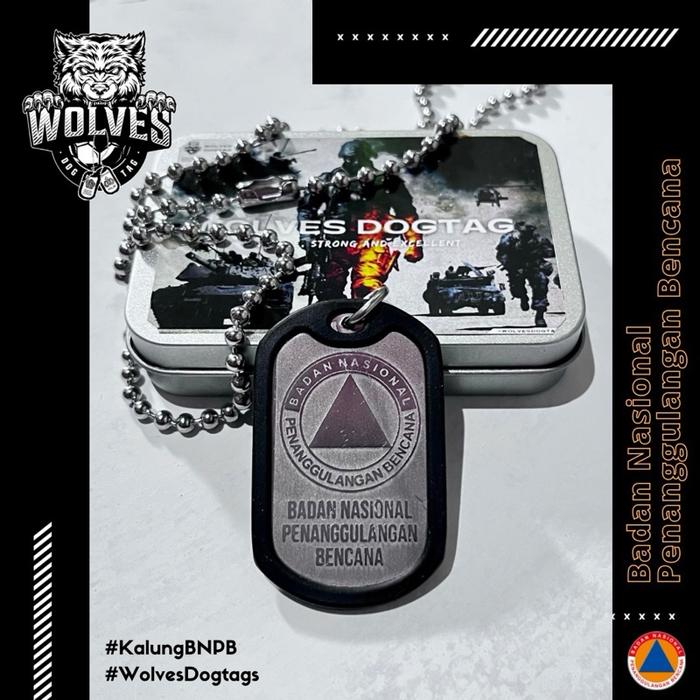 Kalung BNPB / dogtag logo bnpb / Kalung logo bnpb / badan nasional penanggulangan bencana / aksesori