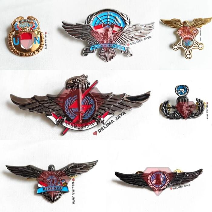 Brevet / Wing Jihandak UN / Mekanis UN / Monusco RDB / Minusca / BMR UN / ering Monusco / Sempu UN /