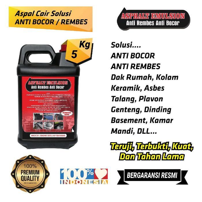 Aspal Cair Anti Bocor Asphalt Emulsion for Waterproofing - 5 Kg