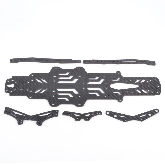 1:10 Drift RC Car Carbon Fiber Chassis Lower Deck Upgrade Kit For MST