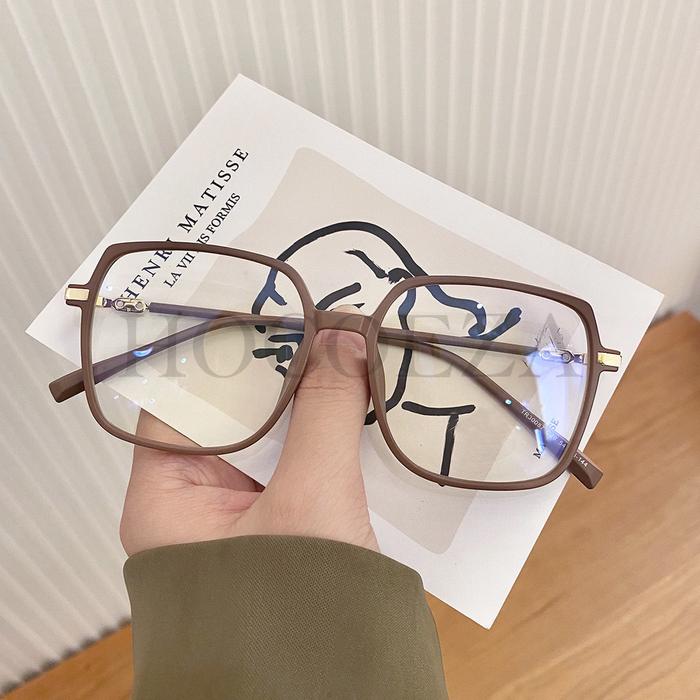 Kacamata Baca Anti Radiasi Lensa Plus Rabun Dekat Frame Persegi Kotak  trendy Unisex Pria Wanita HC1