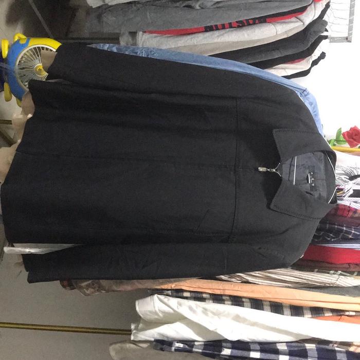 daks, giordano, kemeja flanel murah, teenie weenie Katun Crew Neck Slim-fitting V-Neck Hitam Putih S