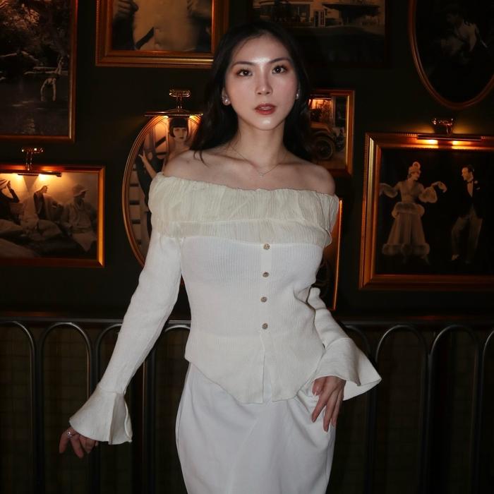 ￼J'ADORE - Ella Sabrina Top atasan wanita model sabrina
