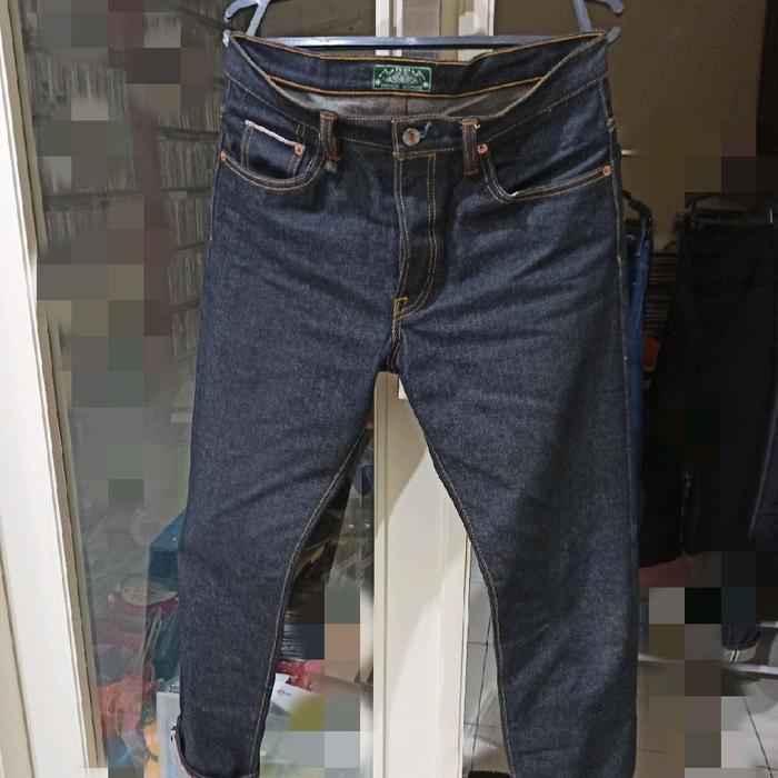 SAGE DENIM jeans size 32 Selvedge Origin REX deep indigo Momotaro Wingman Iron Heart Levis