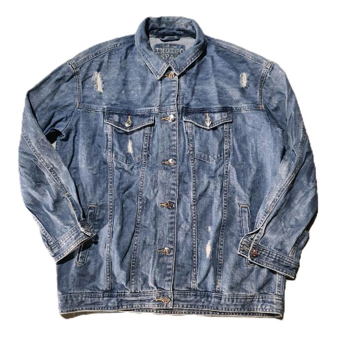 jaket indigo spao Pria Wanita