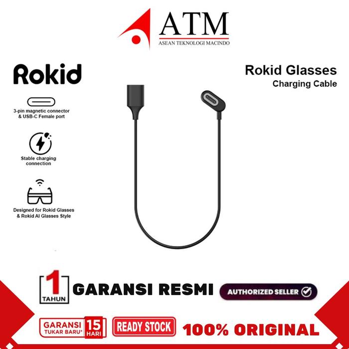 ROKID GLASSES CHARGING CABLE for Rokid Rokid Glasses and Rokid AI Glasses Kabel Charger Garansi Resm