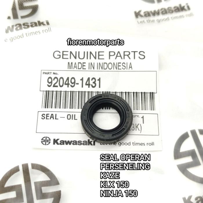 SEAL SIL OPERAN GIGI PERSENELING NINJA 150 KLX 150  KAZE 92049-1431 (13 22 5.5) ORIGINAL KGP KAWASAK