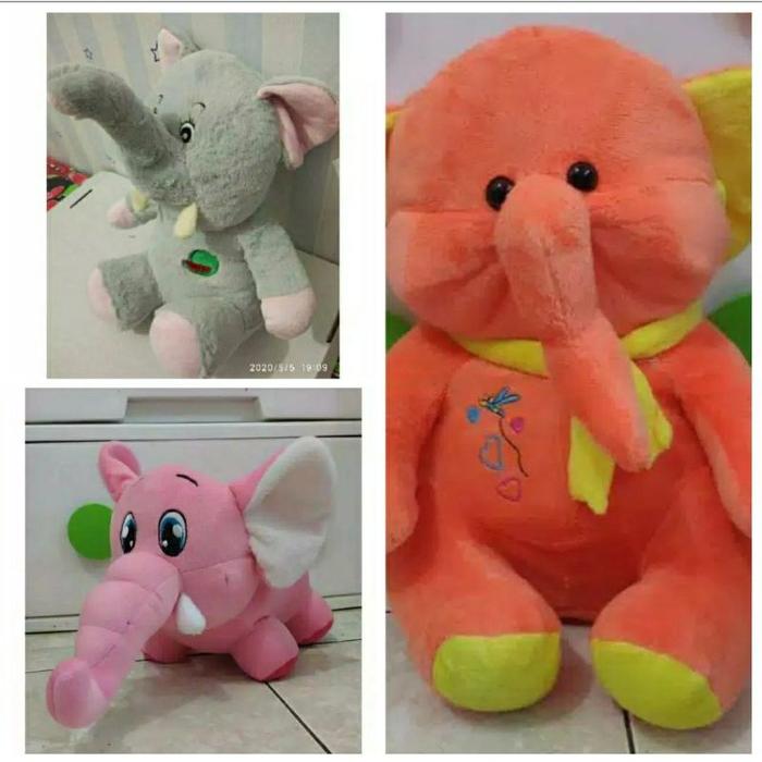 Boneka Orange /ELEPHANT doll/ BONEKA GAJAH  syal SNI