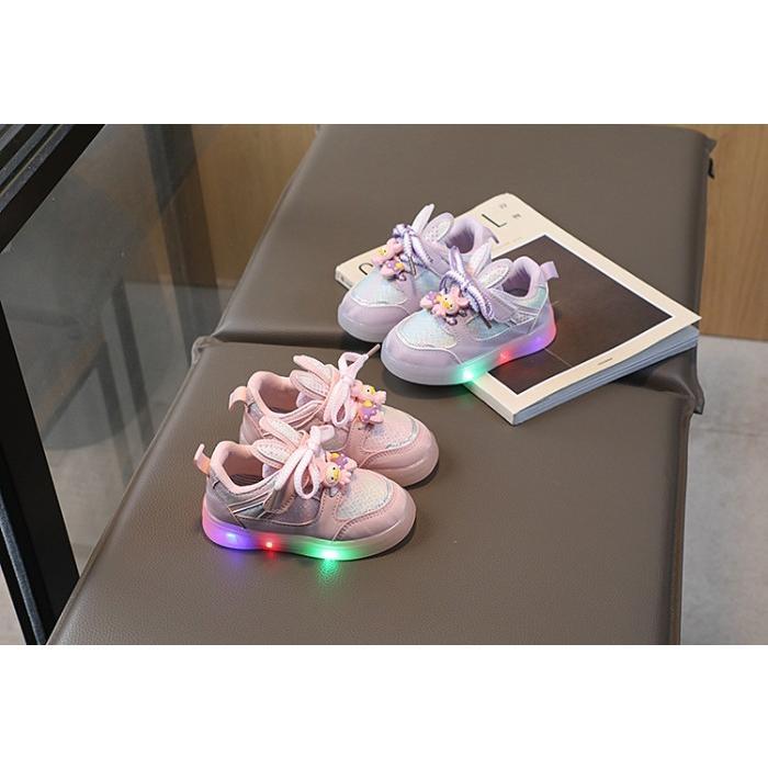 V✔2B AXELINE - T SEPATU SNEAKERS ANAK PEREMPUAN DUCK CUTE LED 21-30 V♪GZ