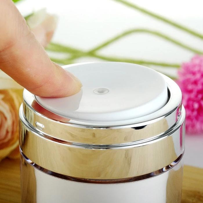 Botol Lotion Airless pump Jar 15ml/30ml/50ml / Pot Jar Pump Airless Botol Lotion Kosong Travel / Pot