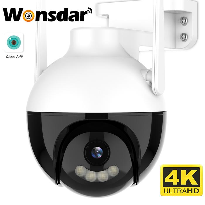 8MP PTZ WiFi IP Camera 4K H.265 PTZ Camera Outdoor AI Human Detection