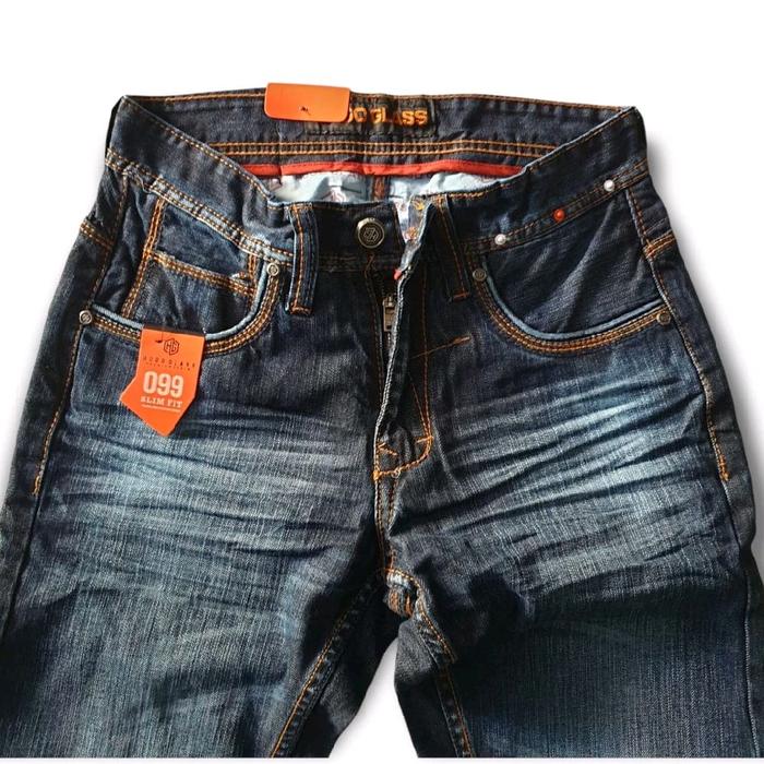 HUGO GLASS Original Jeans Panjang Selved Fidding Bahan Corvus Import Terbaru Slimfit Denim Jeans