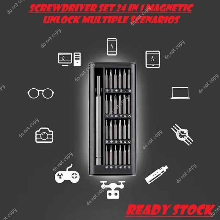 Obeng 24 in 1 Hp full set Obeng Service Komputer Laptop Hp Service