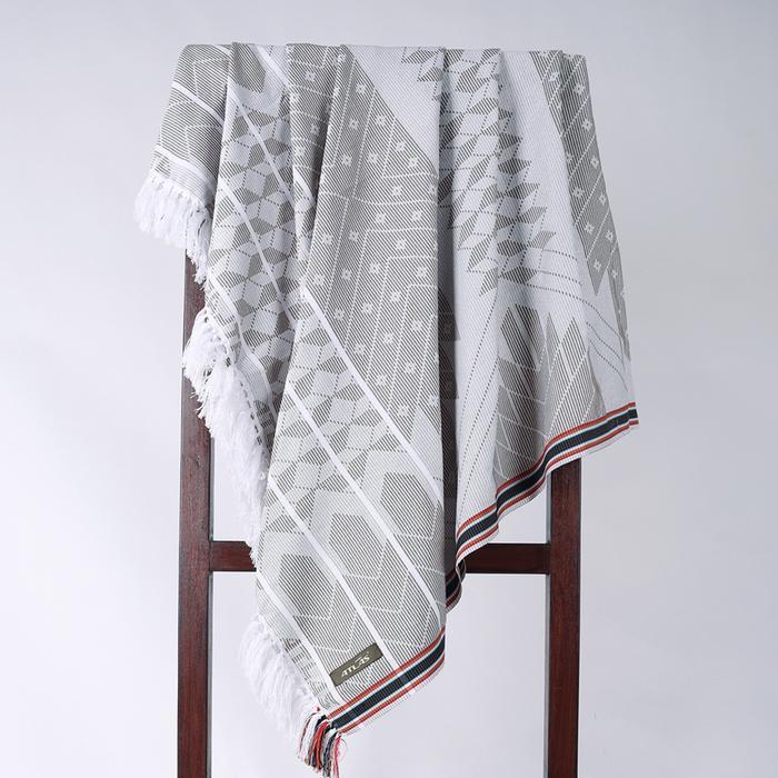 TERJAMIN Surban Subaiyah ATLAS Motif Dobby SGF 01 Putih Olive
