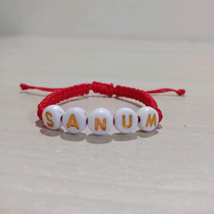 gelang tali custom nama bayi