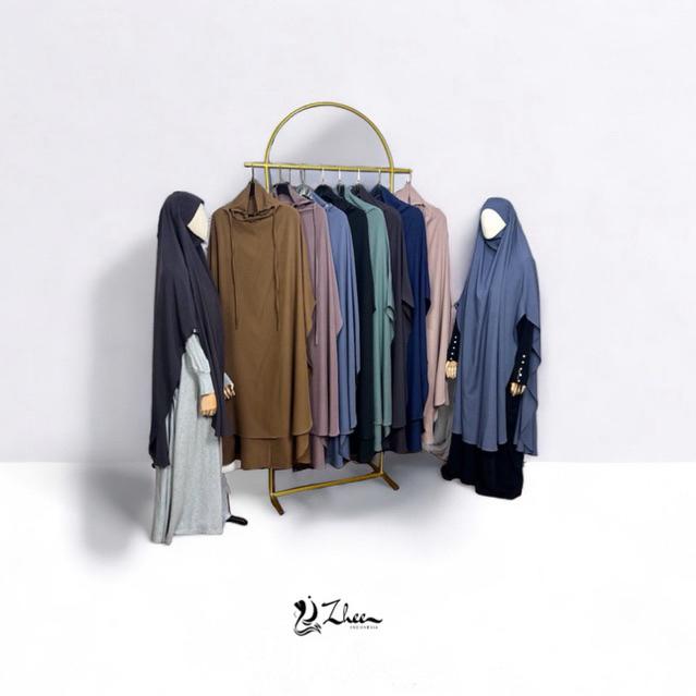 NEW LADY LONG & MIDI FK (French Khimar) Instan Karet By Madamy Premium + FREE CADAR TALI Berkualitas