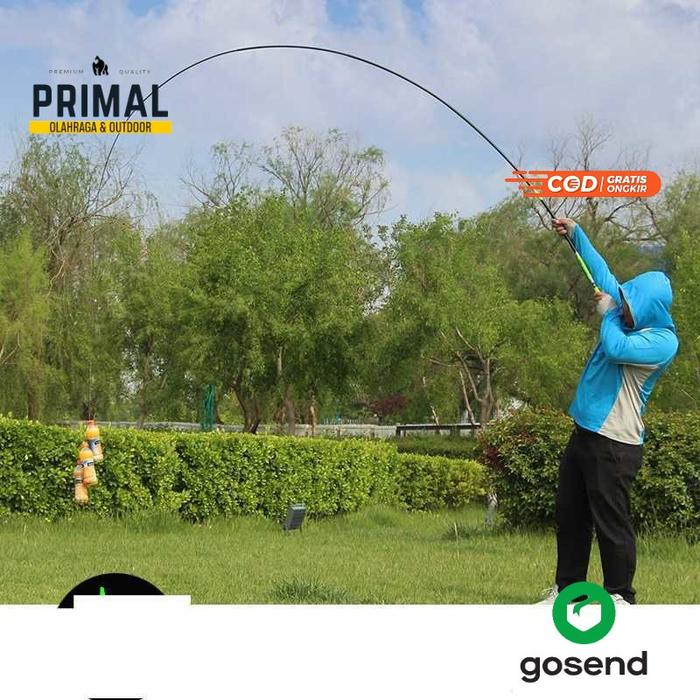 Primal TaffSPORT Joran Pancing Pole Tegek Carbon Fiber Fishing Rod - 5841 joran pancing murah