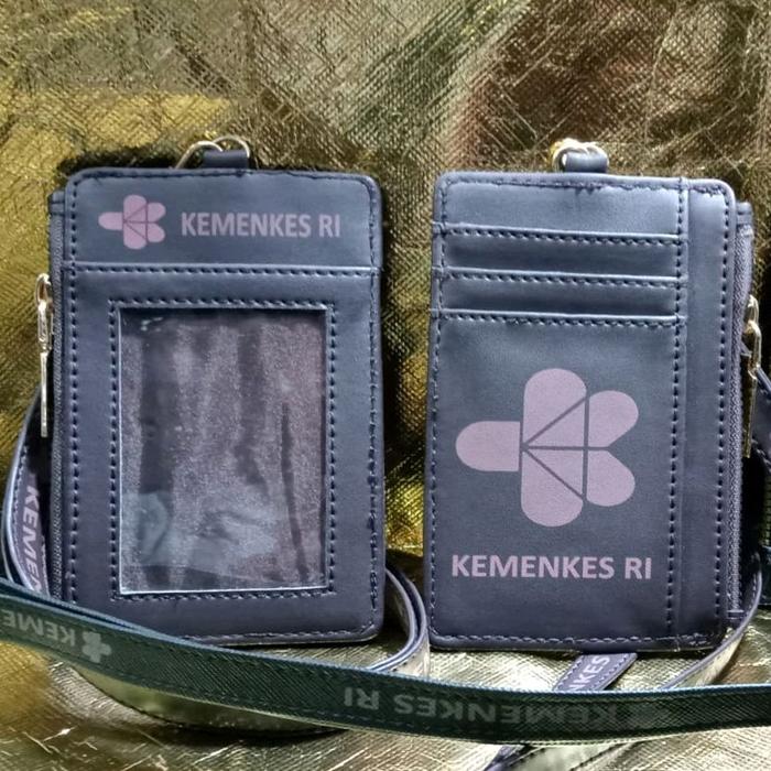lanyard id card KEMENKES RI gantungan+dompet id card kemenkes RI