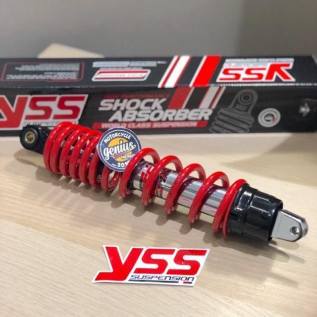 SHOCK YSS NEW PRO PLUS 330MM VARIO 125 - VARIO 150 - SCOOPY FI RED CHROME SERIES ORIGINAL THAILAND