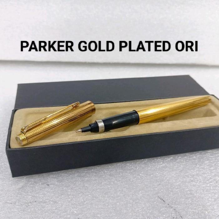 PENA PARKER GOLD PLATED ORIGINAL no pilot pelikan platinum sailor cross lamy stationery tinta refill