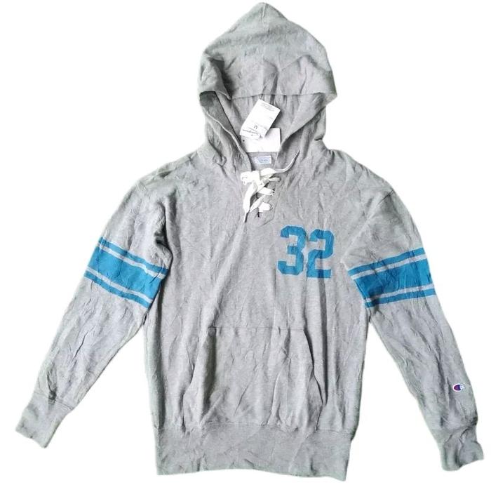 Champion Deadstock Hockey Grey Woman Hoodie Jacket Jaket Original Second Japan Korea Casual Vintage 