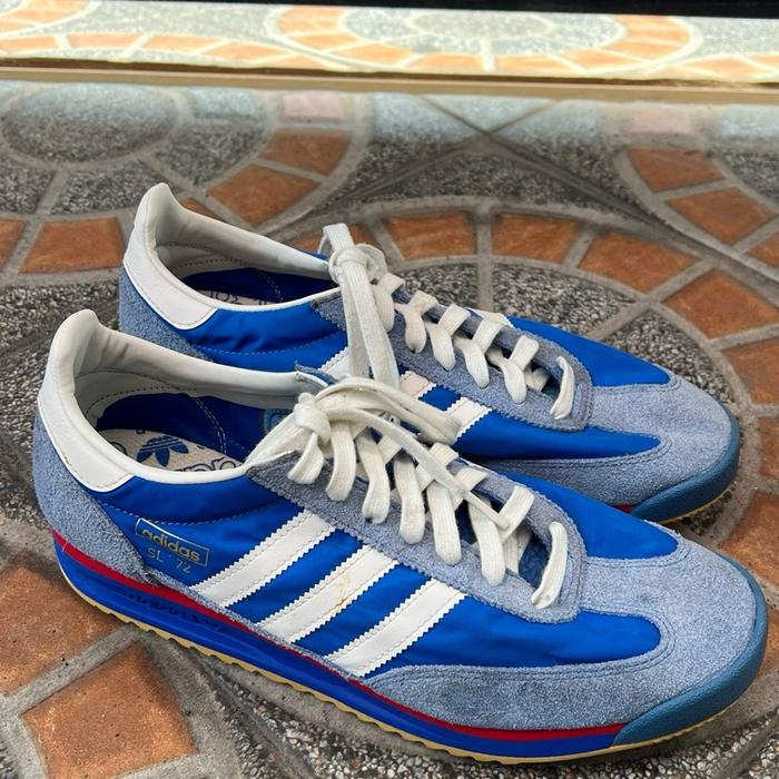 Sepatu Adidas SL72 size 43 1/3 Blue Original Bekas Sangat Baik