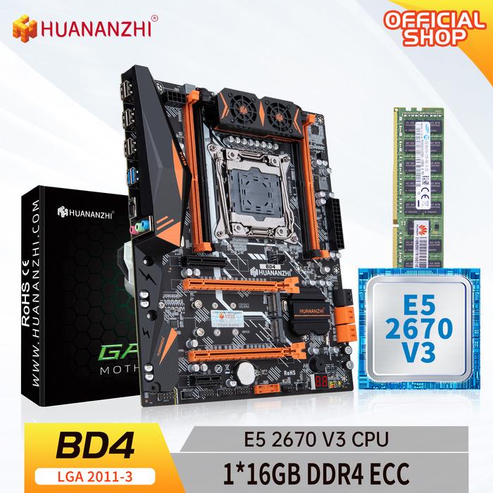 HUANANZHI X99 BD4 Motherboard ATX LGA 2011-3 Intel Xeon E5 DDR4