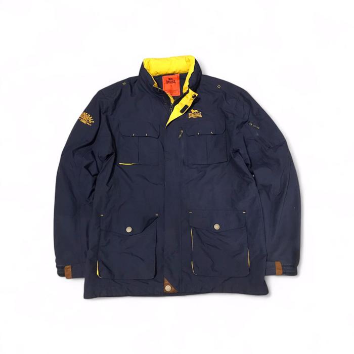 Lonsdale 4 Pocket Parka Jacket  Navy Blue colorway Nylon Material  Size Xl Fast Response