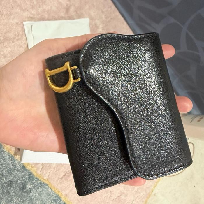 Dior Saddle Lotus Wallet Black | Never been used 2025