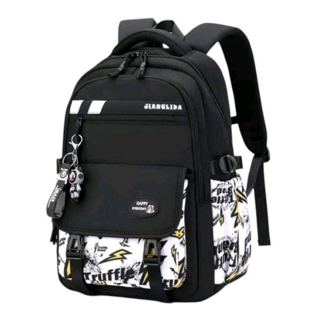 Tas Ransel Remaja Wanita/Pria Multifungsi Tas Sekolah Anak Smp Sma Kuliah Kulit Pu Anti Air Bahan Ke