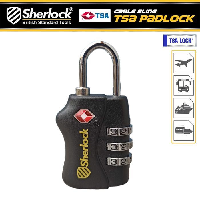 Gembok Koper Tsa / Sherlock Gembok Nomer Int.Tsa2.3B