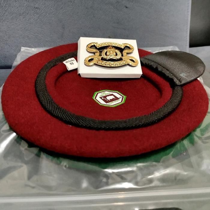 baret camel reskrim reserse plus emblem  Topi