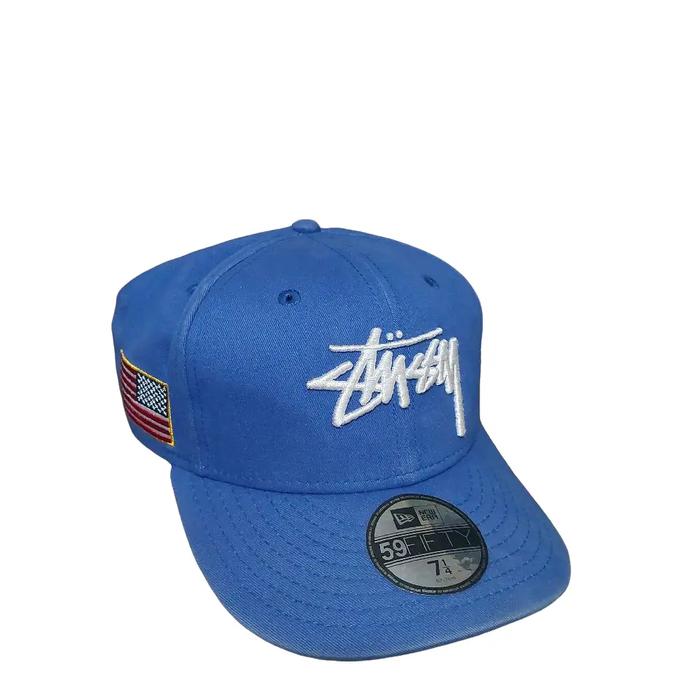 Topi NEW ERA ORIGINAL 100 %STUSSY SIZE 7 1/4(57,7cm) SECOND, minus penurunan warna birunya, ada beka