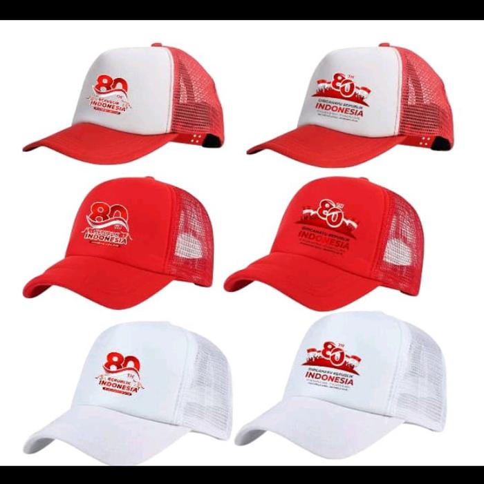 topi merah putih indonesia