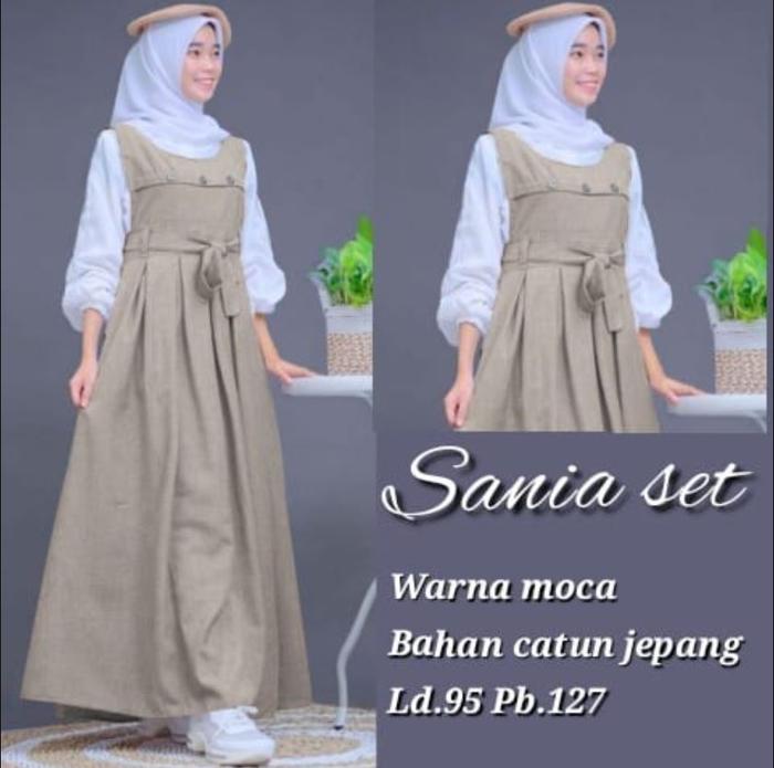 busana Muslim  Perempuan TRI SANIA Syary Kidt - Usia 10-11-12-13-14-15 Tahun - Syari baju lebaran an