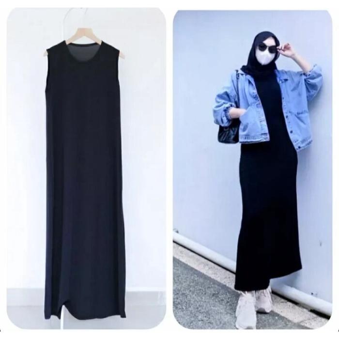TERBARU Inner Span Dress/Gamis Manset /Inner Span Dress /Inner Span Dress