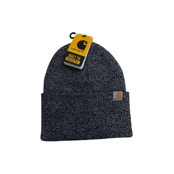 Carhartt 104597 Mens Knit Cuffed Beanie Black White
